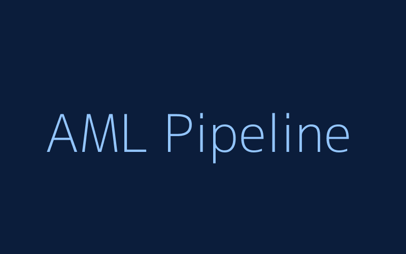 AML data pipeline diagram mockup