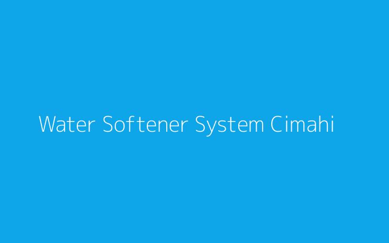 Water Softener System Cimahi