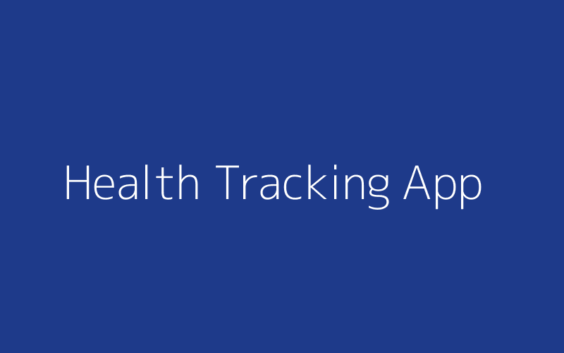 Health tracking app screenshot