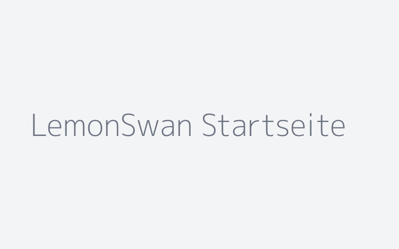 LemonSwan Startseite mit Anmeldeformular und Persönlichkeitstest-Intro