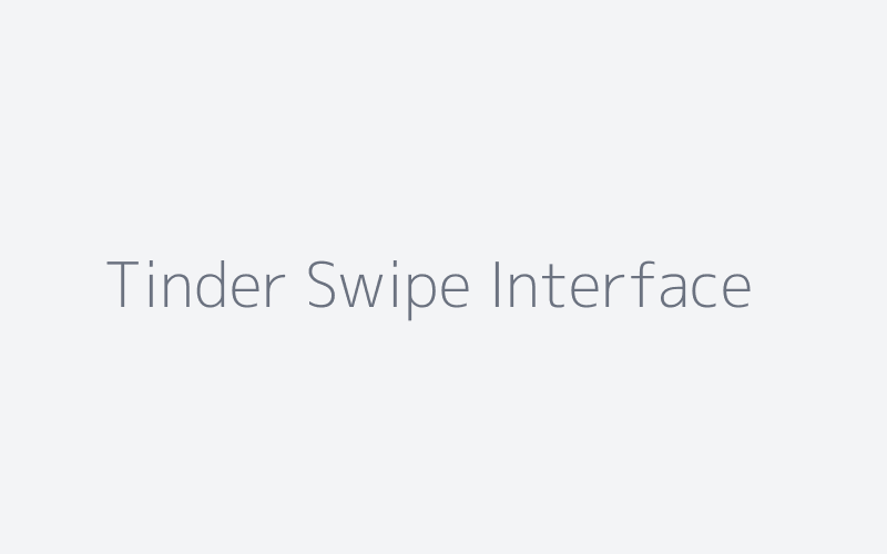 Tinder Swipe-Interface mit Profilkarten zum Wischen