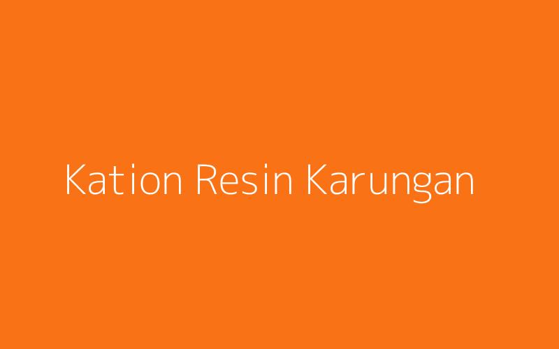 Kation Resin Karungan Ady Water