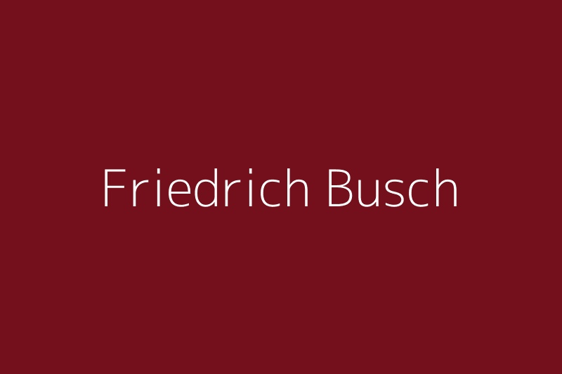 Friedrich Busch