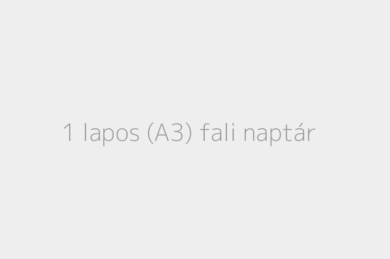 1 lapos (A3) fali naptár