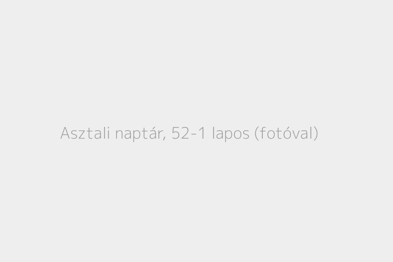 Asztali naptár, 52+1 lapos (fotóval)