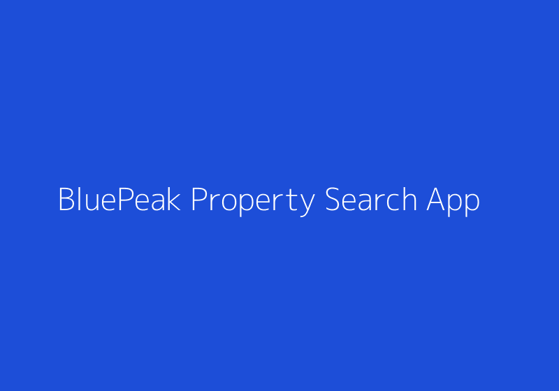 BluePeak Property Search App thumbnail
