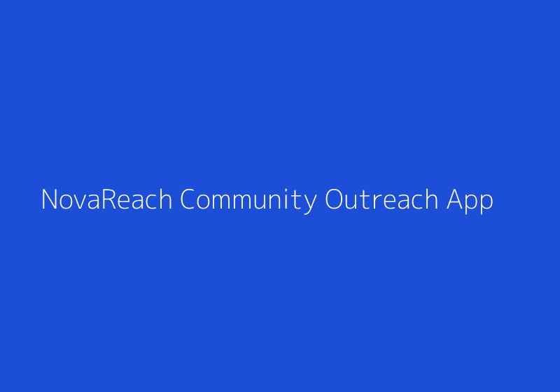 NovaReach Community Outreach App thumbnail