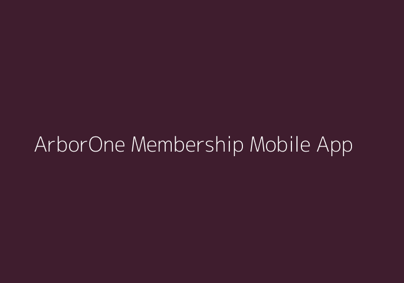 ArborOne Membership Mobile App thumbnail