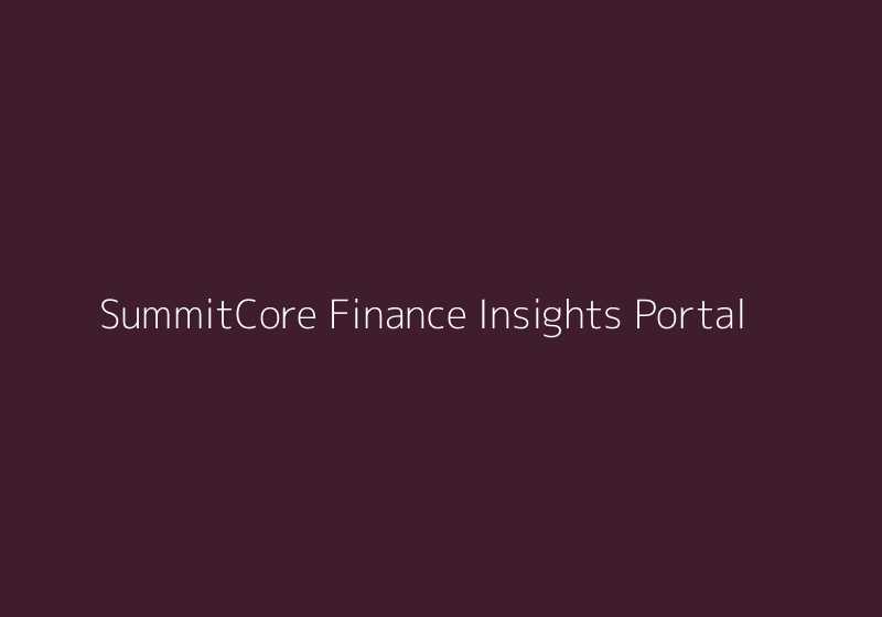 SummitCore Finance Insights Portal thumbnail