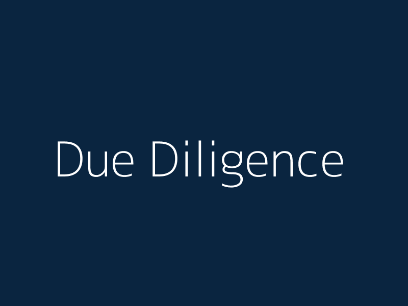 Due Diligence