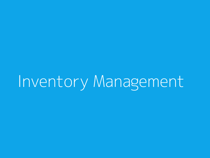 Inventory Management