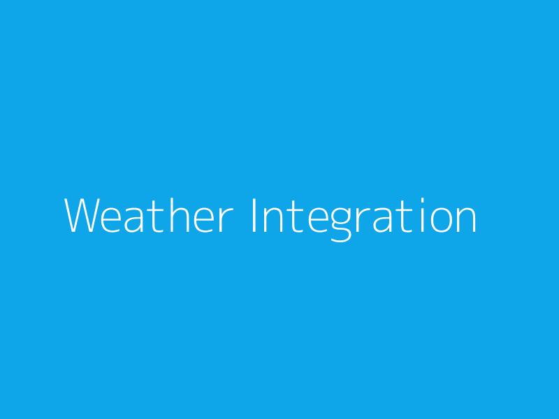 Weather Integration