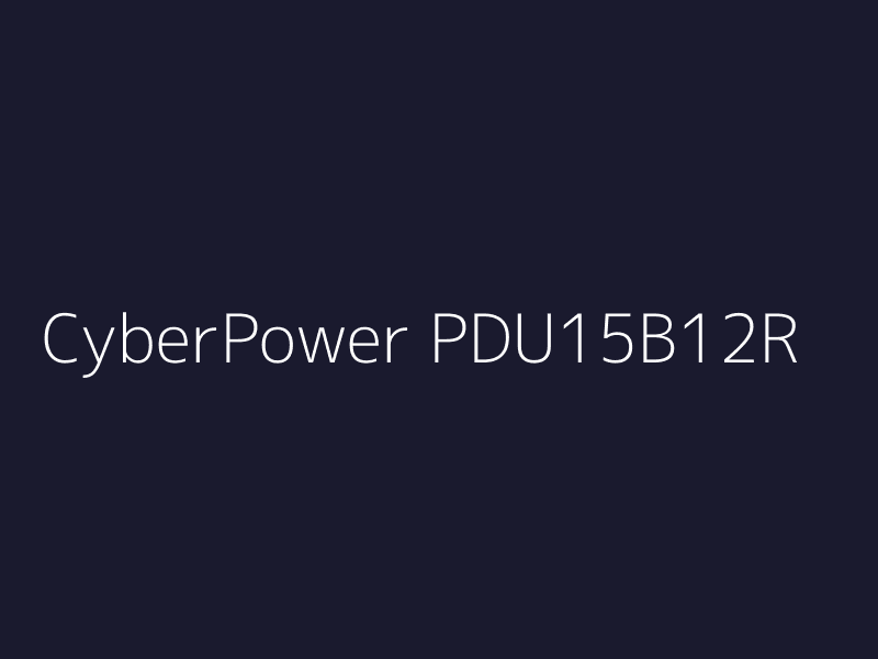 CyberPower PDU15B12R Unidad de distribución eléctrica