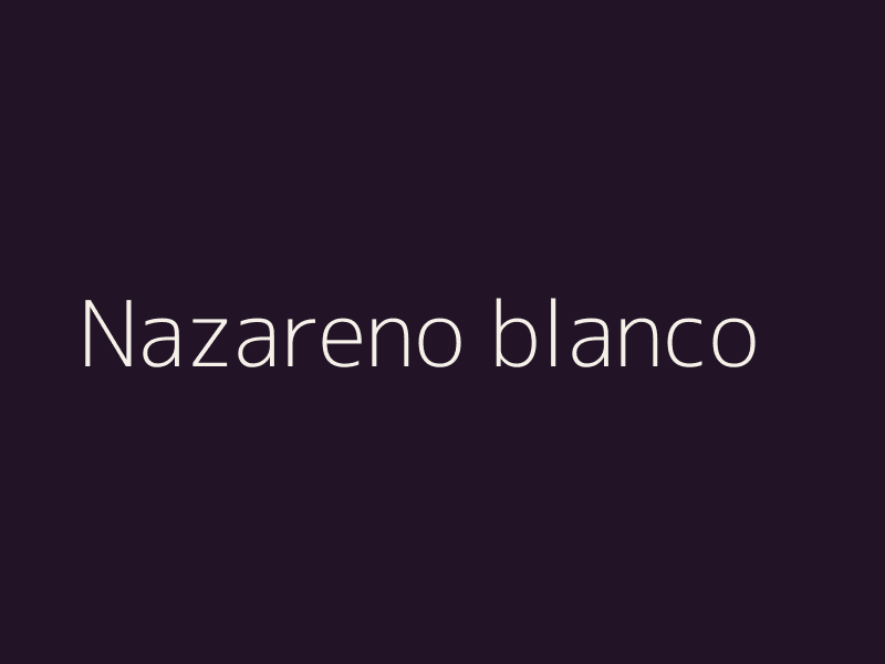 Nazareno blanco