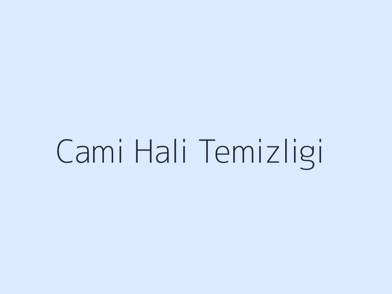 Bursa cami halı temizliği örnek görseli