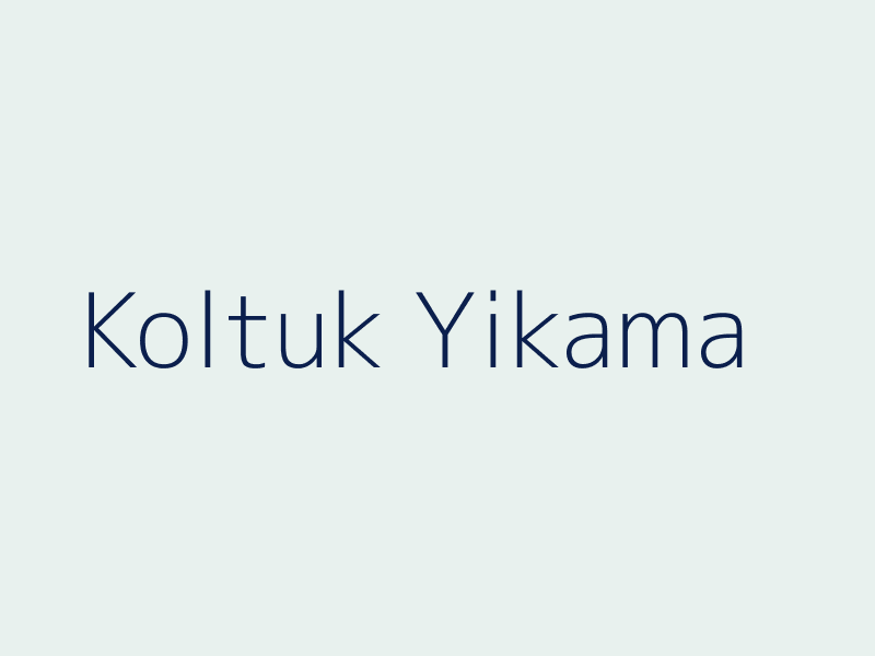 Bursa koltuk yıkama hizmeti