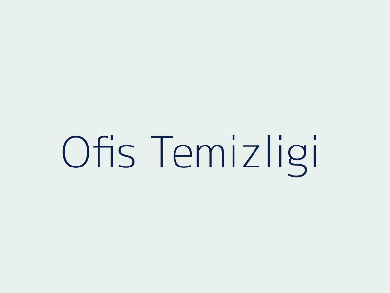 Bursa ofis temizliği hizmeti