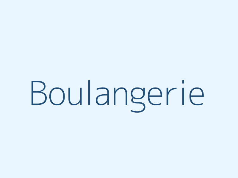 Boulangerie