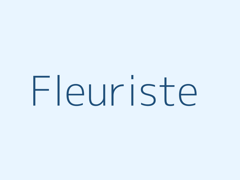Fleuriste