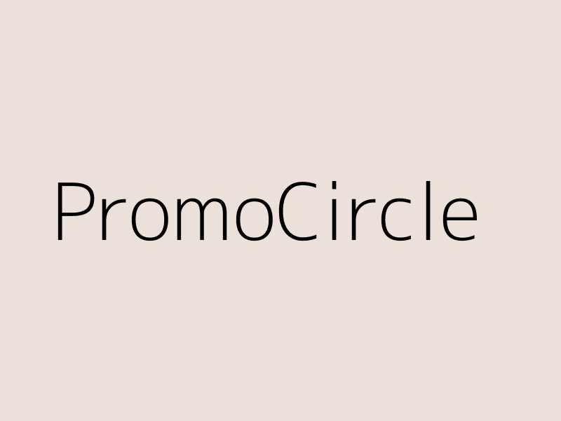 PromoCircle landing page and dashboard UX project