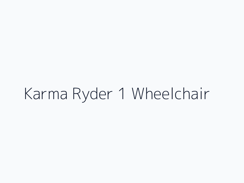 Karma Ryder 1 Standard Wheelchair