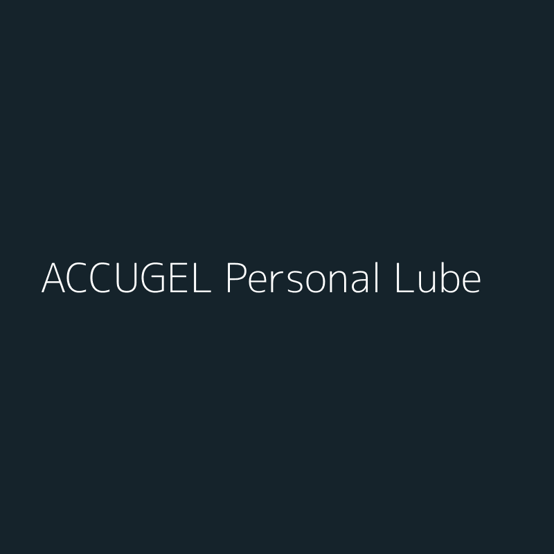 ACCUGEL Personal Lubricant Tube