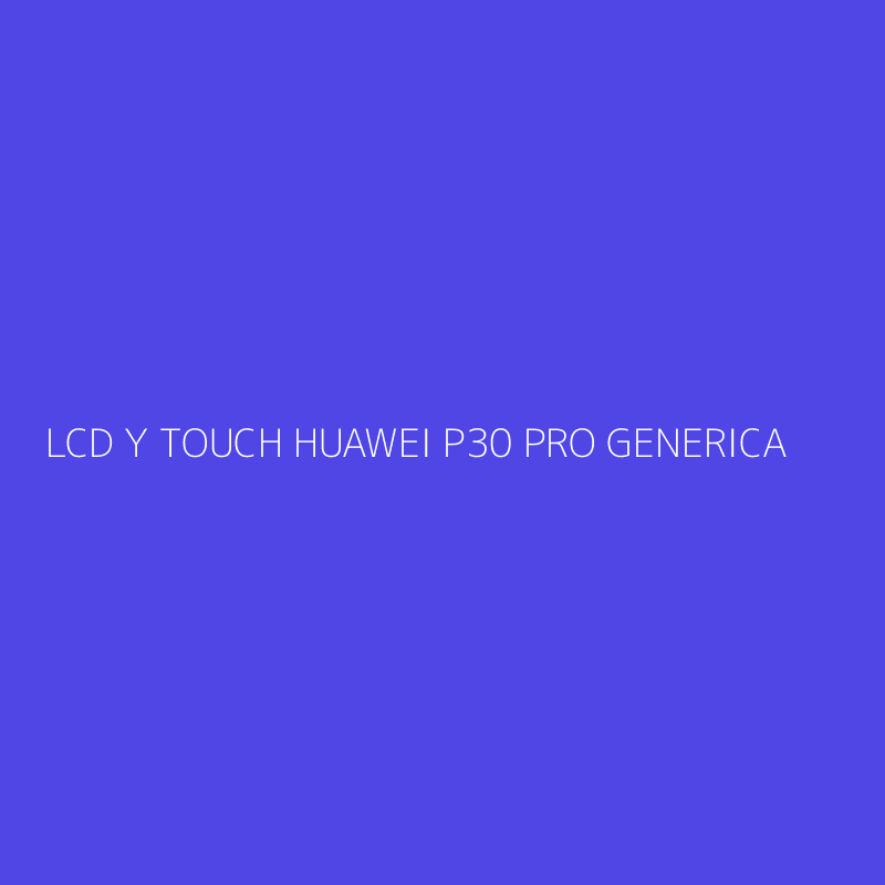 LCD Y TOUCH HUAWEI P30 PRO GENERICA
