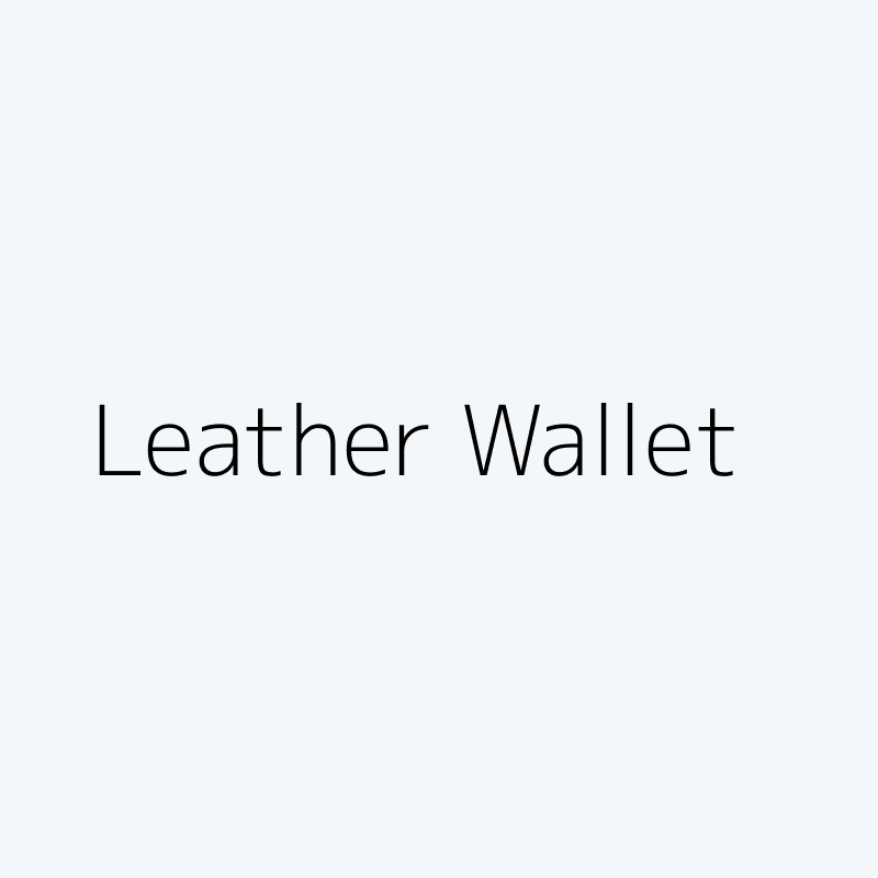 Slim Bifold Leather Wallet