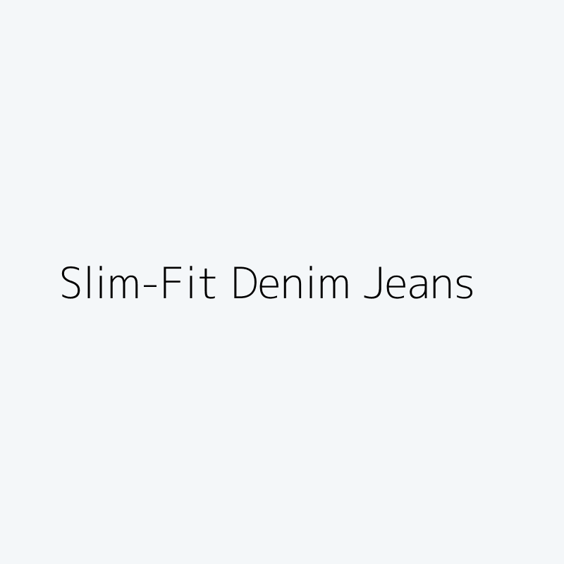 Classic Slim-Fit Denim Jeans
