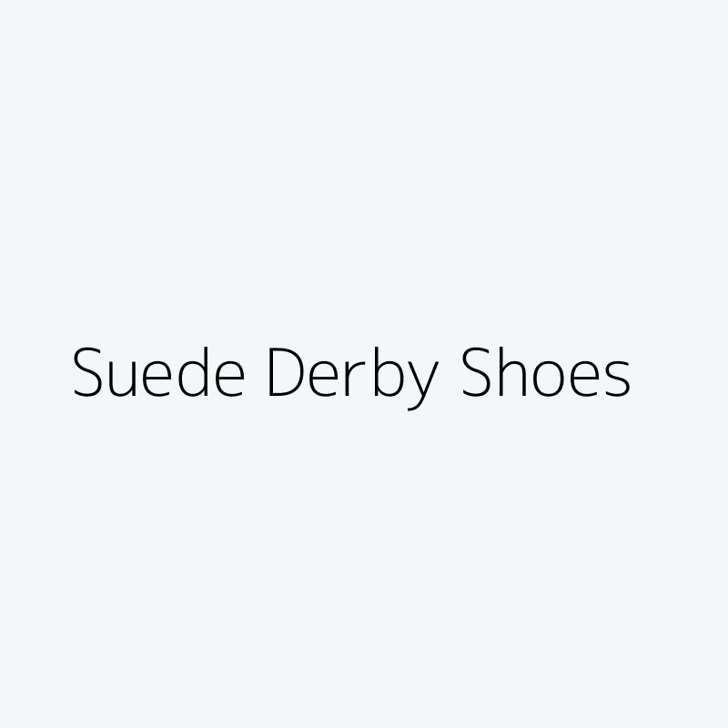 Suede Derby Shoes