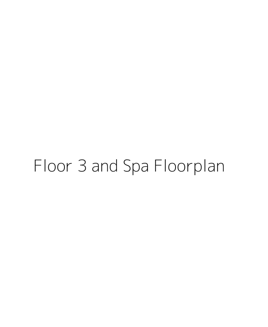 Third floor and demi spa floorplan