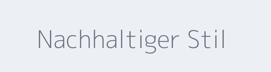 Grafik: Nachhaltiger Stil