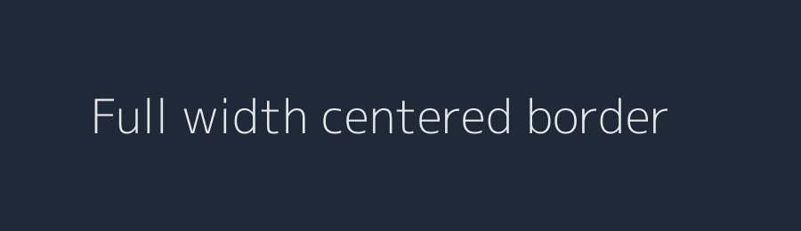 Centered image with border