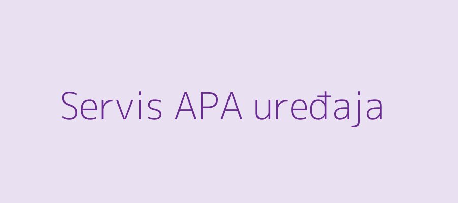 Servis APA uređaja