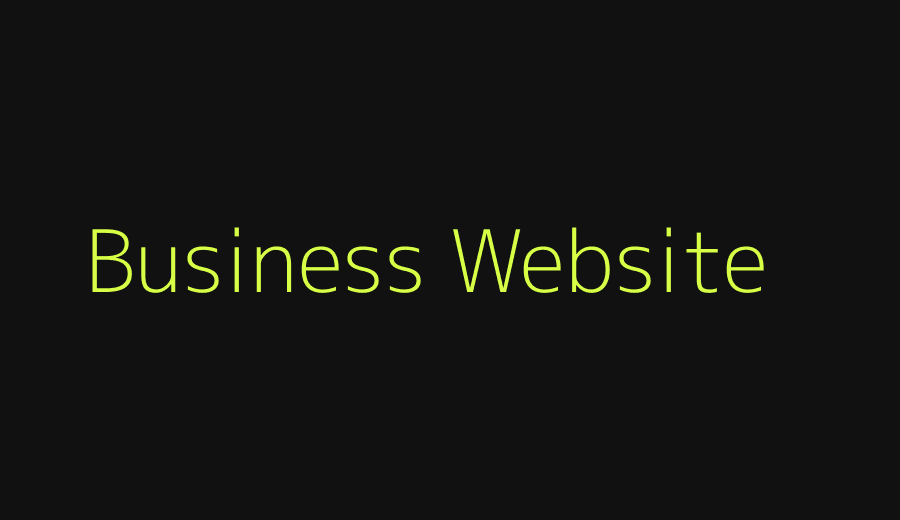 Business website development services