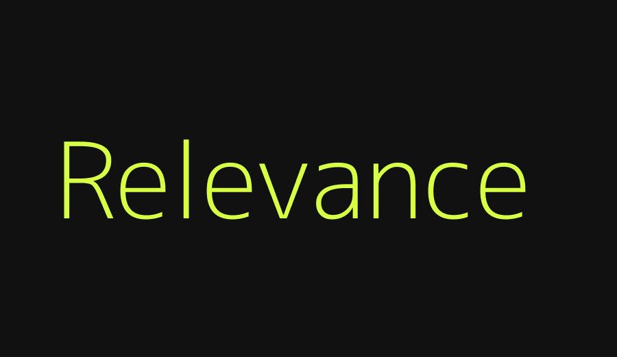 Relevance in local SEO