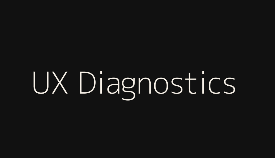 UX diagnostics for CRO