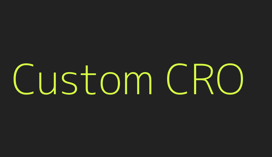 Custom CRO strategy