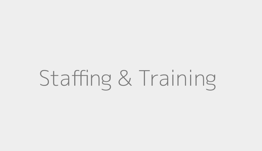 Staffing and training efficiency program placeholder image