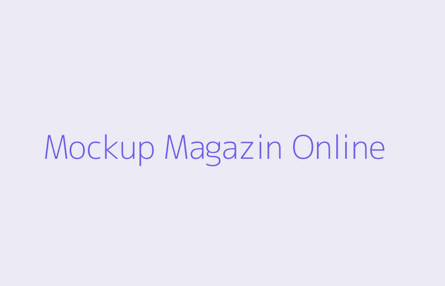Mockup magazin online