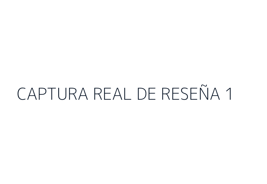 Reseña cliente 1