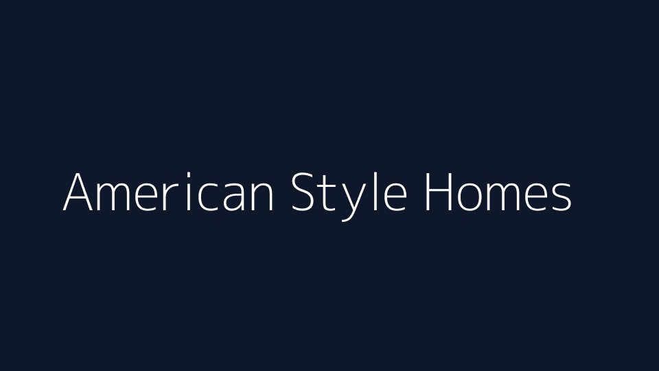 American Style Homes website cover