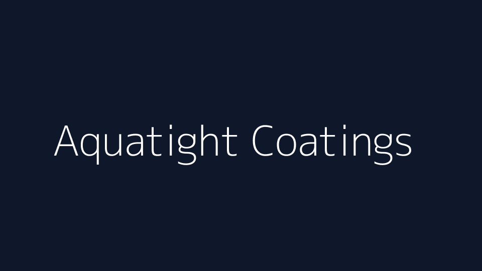 Aquatight Coatings website cover