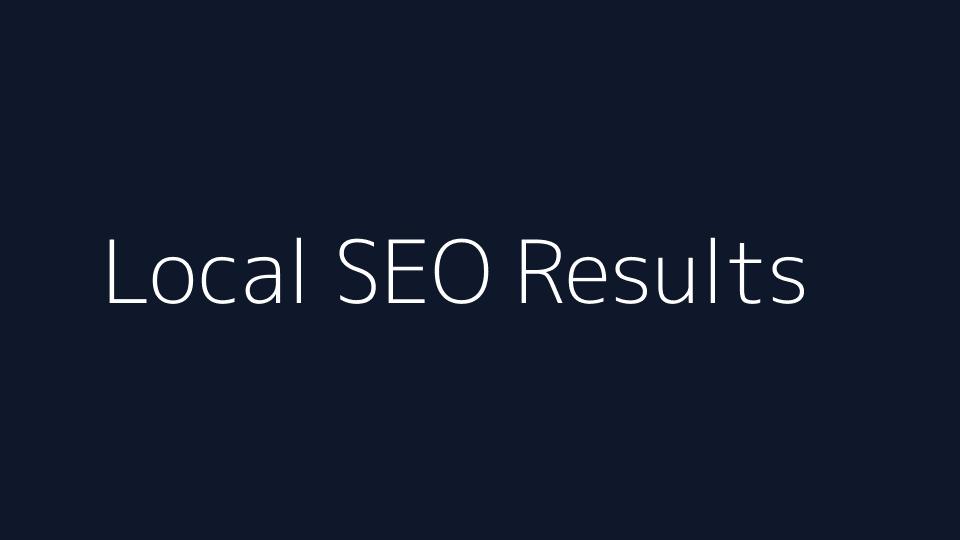 Local SEO case study cover