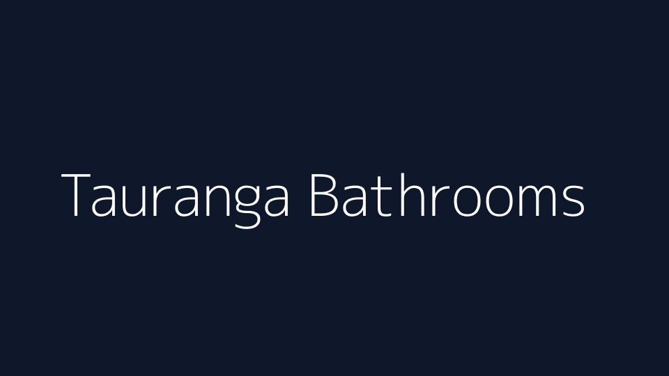 Tauranga Bathrooms website cover