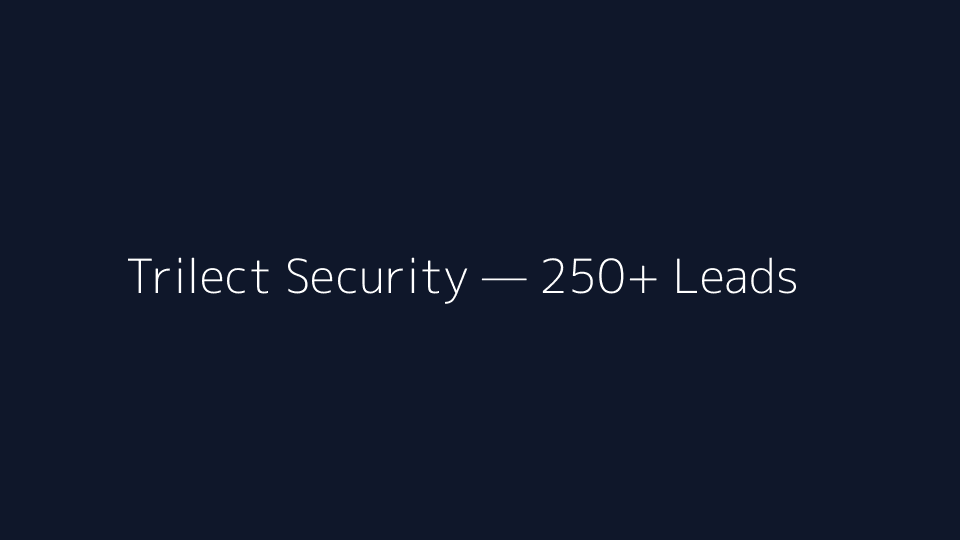 Trilect Security lead generation