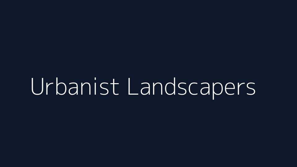 Urbanist Landscapers website cover