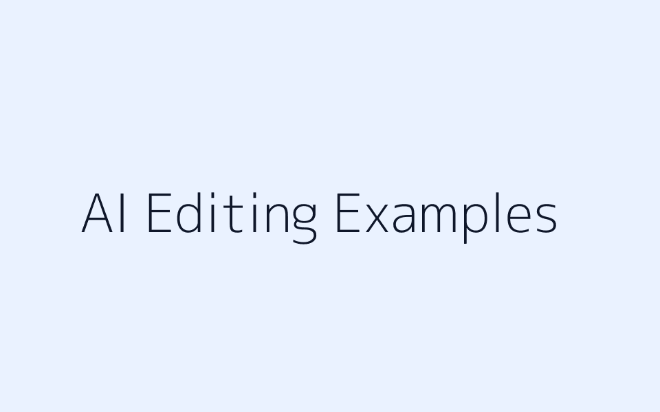 Examples of changing backgrounds objects and scenes with AI image editing