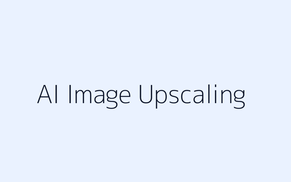 AI image upscaling example showing a sharper enlarged image