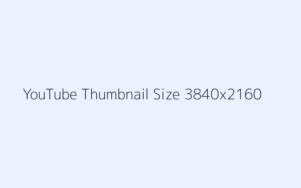 YouTube thumbnail size and 16 by 9 aspect ratio example